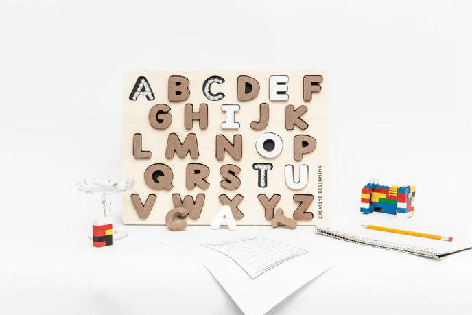 Letter tracing board, Montessori alphabet tracing, alphabet puzzle, toddlers, for kids, Toronto, Canada, Creative Beginnings