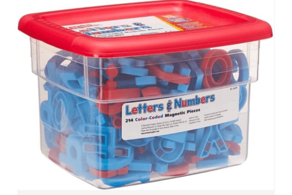 Alpha/Math Magnets-Colour Coded