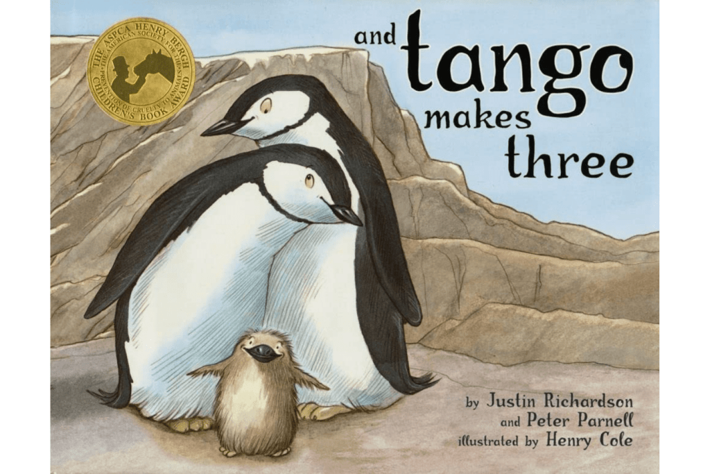 And Tango Makes Three by Justin Richardson and Peter Parnell [Board book], children's books about same sex couple, queer books for children, books about being gay, children's books about adoption, Toronto, Canada