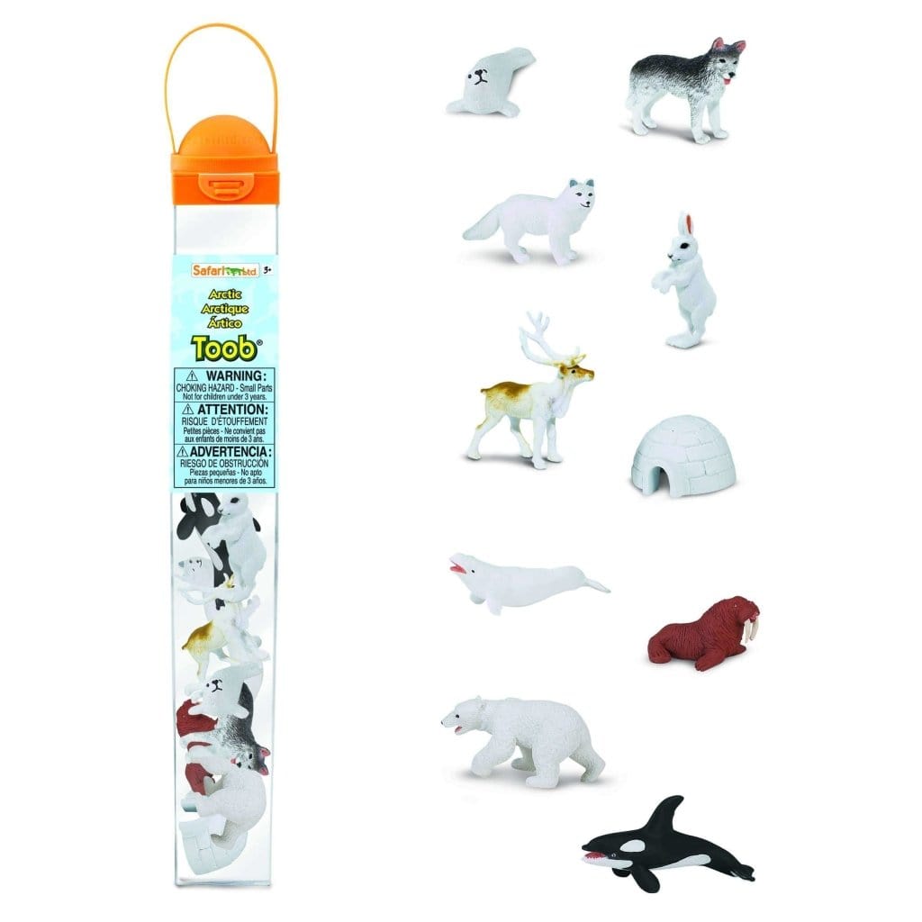 Arctic Toob® - The Montessori Room, Toronto, Ontario, Canada, Toobs, Safari Ltd., educational toys, animal toys, animal figures, mini animal figures, plastic animals, realistic animal figures, winter animals, arctic animals