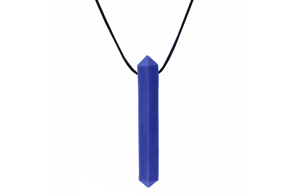 ARK's Krypto-Bite® Chewable Gem Necklace, various colours and toughness levels, oral fidget, self-regulation tools, oral motor therapy tools, Chewlery, 5 years and up, The Montessori Room, Toronto, Ontario, Canada.