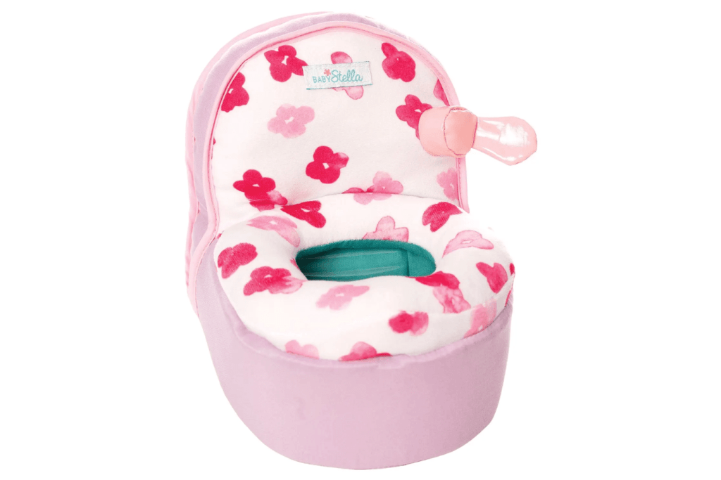 Baby Stella Playtime Potty, The Montessori Room, Toronto, Ontario, Baby Stella doll, Baby Stella accessories, potty for doll, doll accessories, pretend play, potty training toys,.