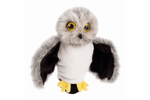 Owl Handpuppet, Beleduc, Beleduc handpuppets, hand puppets, role play toys, social emotional toys, plush toys, puppets for kids, puppets for adults, puppets for teachers, animal puppets, best puppets for kids, The Montessori Room, Toronto, Ontario, Canada, The Play Kits by Lovevery, Lovevery, Montessori toy subscription, buy Lovevery item individually, Lovevery Canada, Lovevery in store, The Storyteller Play Kit 40 to 42 months