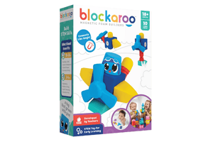 Blockaroo Magnetic Foam Builders - 10 pcs, Blockaroo, magnetic foam builders, foam blocks, magnetic foam blocks, best STEM toy for young children, building toys, magnetic toys, educational toys, early learning toys, best toys for 1.5 year olds, foam toys, bath toys, water friendly toys, dishwasher safe toys, educational toys, The Montessori Room, Toronto, Ontario, Canada