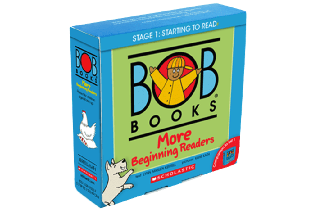 Bob Books: More Beginning Readers, Stage 1: Starting to Read, best books to teach children how to read, books with phonics, letters M A T S, 12 books, simple learn to read books, best selling bob books, simple learn to read books, books for children 3 to 6 years old, The Montessori Room, Toronto, Ontario, Canada.