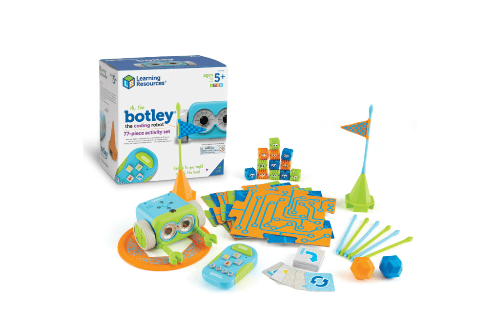 Botley the Coding Robot, Learning Resources, 77 piece activity set, introduction to coding, coding toys for kids, 5 years and up, STEM, The Montessori Room, Toronto, Ontario, Canada. 