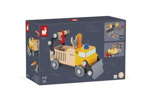 Brico'Kids Wooden Builder's Truck - The Montessori Room, Toronto, Ontario, Canada, Janod, DIY truck, build a truck, kid's truck, build yourself truck, best toys for 3 year olds, wooden truck, construction truck, building toys, educational toys, imaginative toys, open ended toys