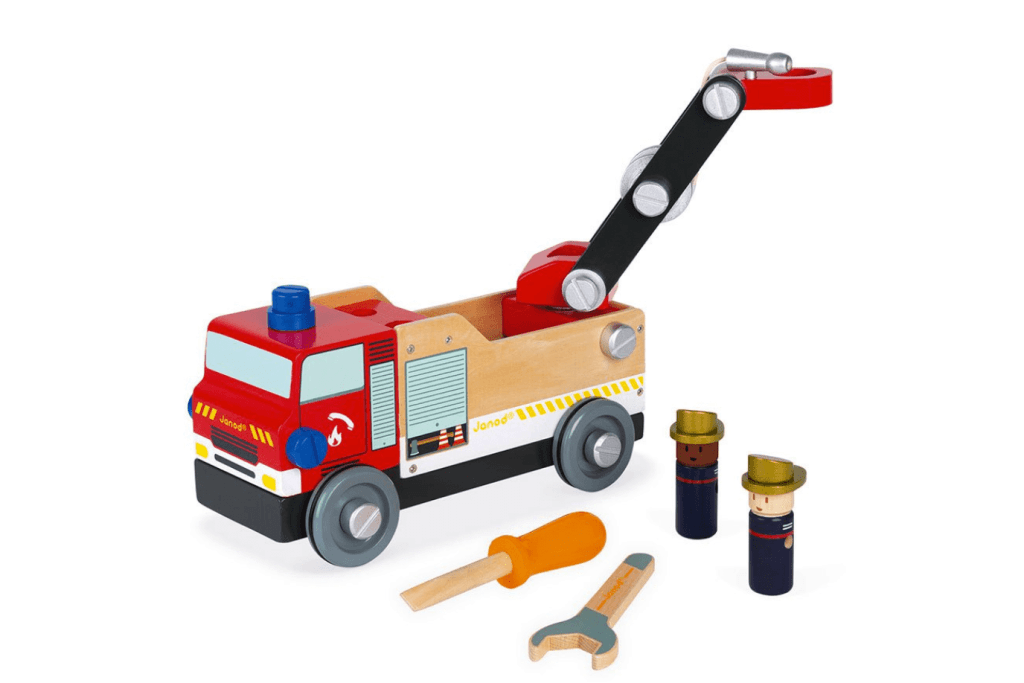 Brico'Kids Wooden Fire Truck