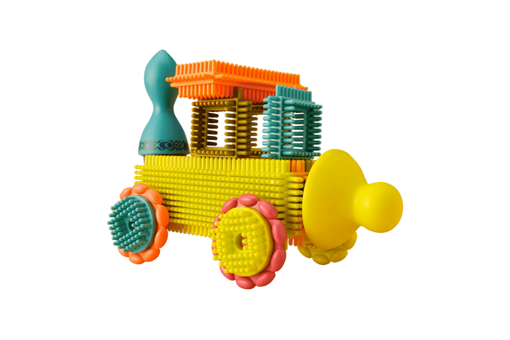 B. Creative - Bristle Blocks Stackadoos 68 pieces I The Montessori Room