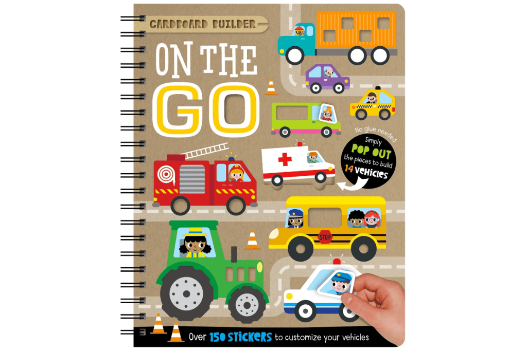 pop out book, books for car lovers, books for kids that like trucks, activities for kids that like cars, trucks, toddler crafts, kids crafts, easy kids crafts, travel toys for ages 3, 4, 5, 6, Toronto, Canada, learn about emergency vehicles