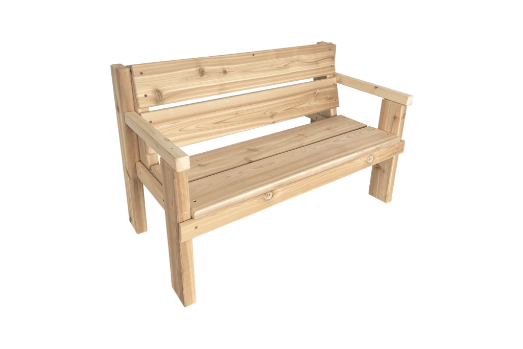 Children's Cedar Outdoor Bench