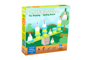 ChickyBoom Board Game, board games for 4 year olds, board games for 5 year olds, best games for four year olds, best board games for five year olds, family game night, Toronto, Canada, Blue Orange Games Toronto