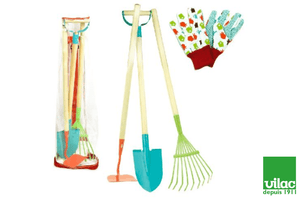 Children s Garden Tool Set Rake Hoe Shovel and Gloves The