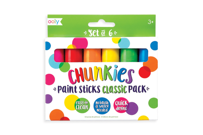 Chunkies Paint Sticks (Set of 6), OOLY, Ooly paint sticks, Chunkies, best paint sticks, mess free paint for kids, toddler paint, children&#39;s paint, arts and crafts ideas for kids, window paints, travel paints, art for kids, art materials for kids, The Montessori Room, Toronto, Ontario, Canada