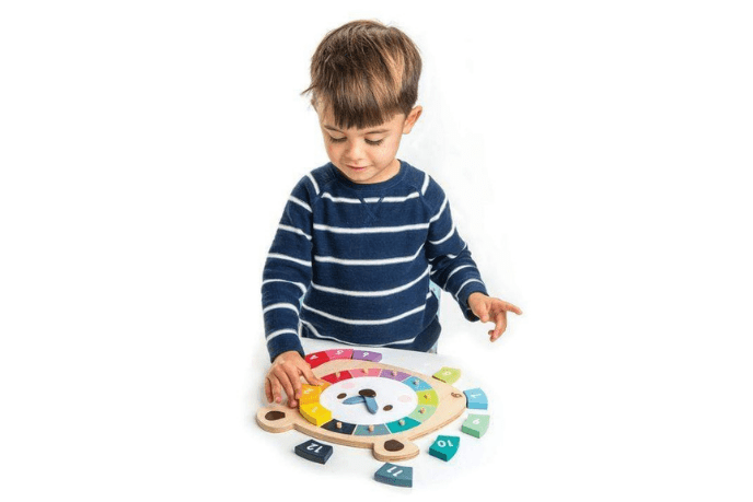 Colourful Bear Clock - The Montessori Room