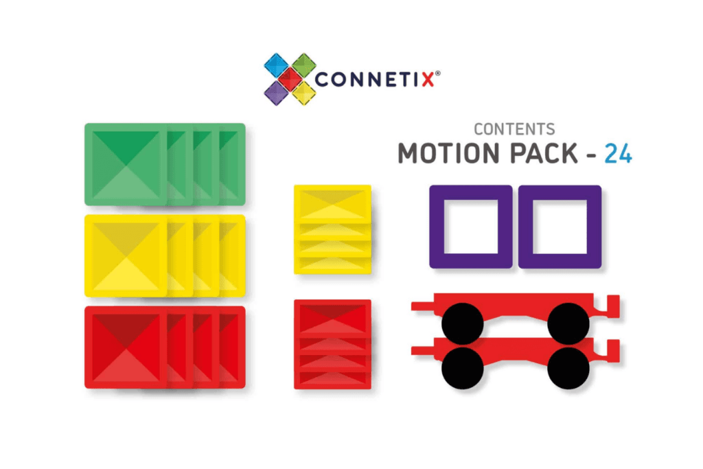 Connetix Tiles 24 Piece Motion Pack
