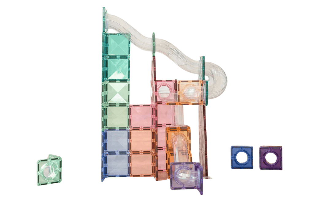 Connetix Tiles Ball Run Expansion Packs (Rainbow or Pastel)