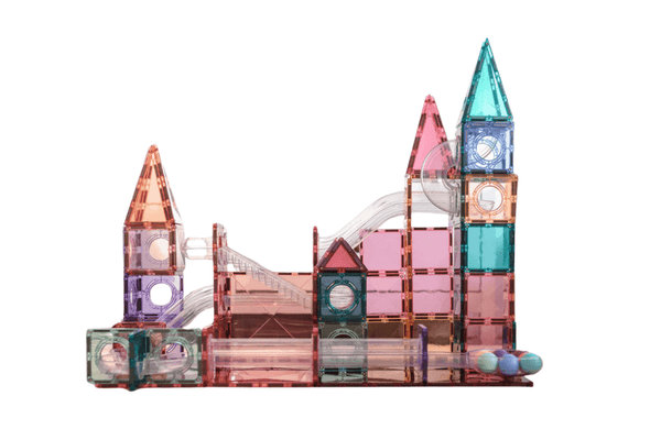 知育玩具 CONNETIX MAGNETIC TILES CONNETIX Magnetic Tiles Rainbow Mini Pack Building Blocks