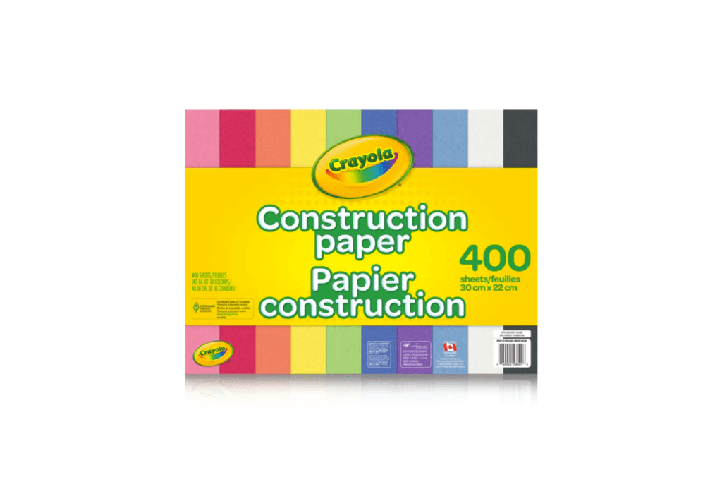 Crayola Construction Paper, art supplies for kids, craft supplies for kids, colourful paper for kids, creative play, imaginative play, paper for art projects, high quality paper for school, high quality paper for the classroom, The Montessori Room, Toronto, Ontario, Canada. 