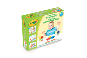 Crayola Easy-Clean Finger Paint Set, Crayola, finger painting set, toddler finger painting, easy finger painting sets, baby painting tools, art for baby, art for toddler, easy to clean finger painting, sensory toys, arts and crafts, painting, The Montessori Room, Toronto, Ontario, Canada