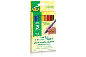 Crayola My First Jumbo Easy-Grip Coloured Pencils, Crayola, coloured pencils, jumbo, easy to grip, first coloured pencils, toddler art supplies, toddler crayons, stage 3 pencils, creative play, imaginative play, arts and crafts, The Montessori Room, Toronto, Ontario, Canada
