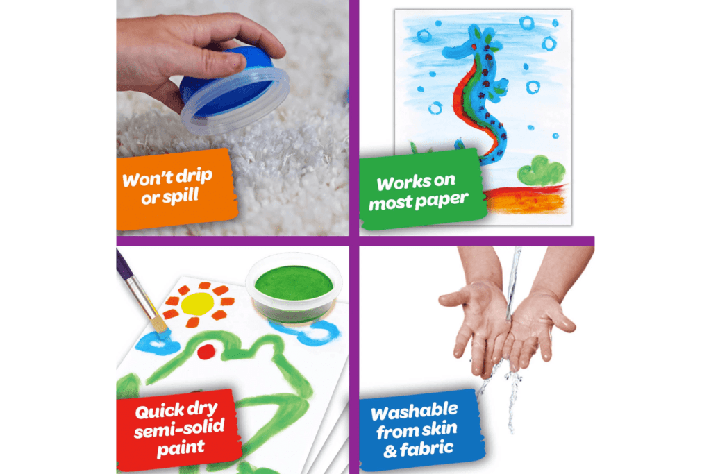 Crayola Spill Proof Washable Paint Set I The Montessori Room