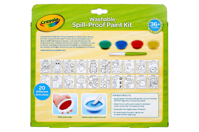 Crayola Spill Proof Washable Paint Kit