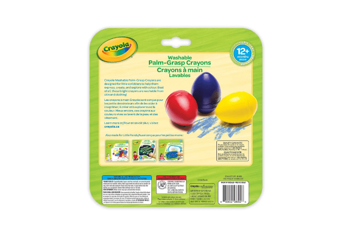 3 Packs: 3 ct. (9) My First Crayola® Washable Palm-Grasp Crayons