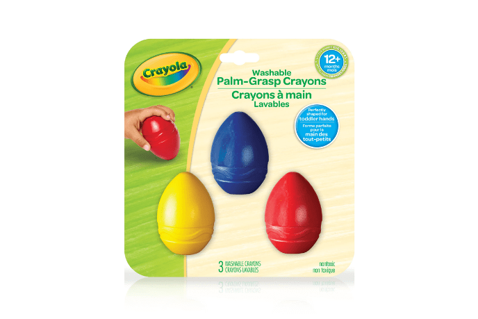 Dsseng 6 Colors Toddler Crayons Egg Crayons Palm Grasp Crayons