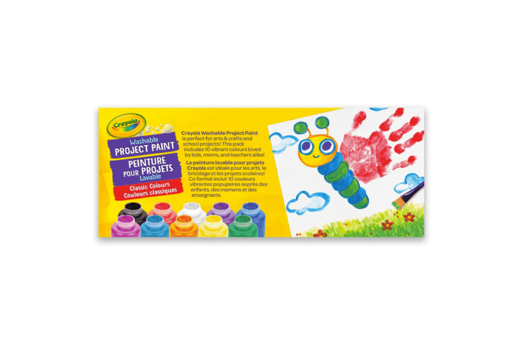 Crayola Washable Project Paint (Includes 10 Colours)