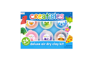 Creatibles D.I.Y. Air-Dry Clays Kit (Set of 24 Colours + 3 Tools) by Ooly, 6 years and up, no kiln needed, art supplies for kids, craft supplies for kids, sculpting for kids, creativity and personal expression, gifts for little artists, The Montessori Room, Toronto, Ontario, Canada. 