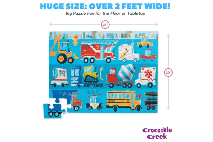 Crocodile Creek Vehicles Puzzle