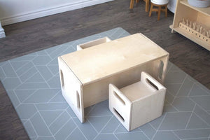 Cube Chair Table or Toddler Bench - The Montessori Room