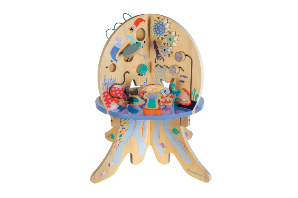 Deep Sea Adventure, Manhattan Toy, Manhattan Toy toys, wooden play adventure set, best toys for 1 year olds, best baby gift, baby gift registry ideas, The Montessori Room, Toronto, Ontario, Canada, busy board, busy toys, activity centre