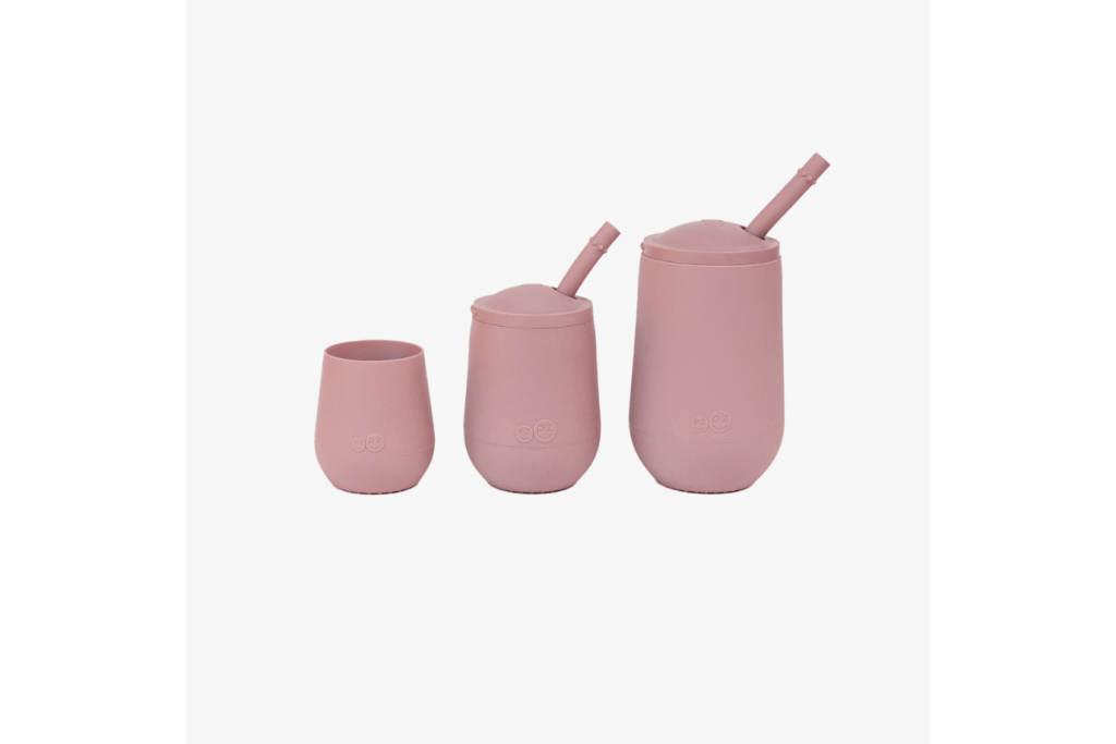 Developmental Cup Set, ezpz, Tiny Cup, Mini Cup, Happy Cup, Infant and Toddler Drinking Cups, Blush, The Montessori Room, Toronto, Ontario, Canada.