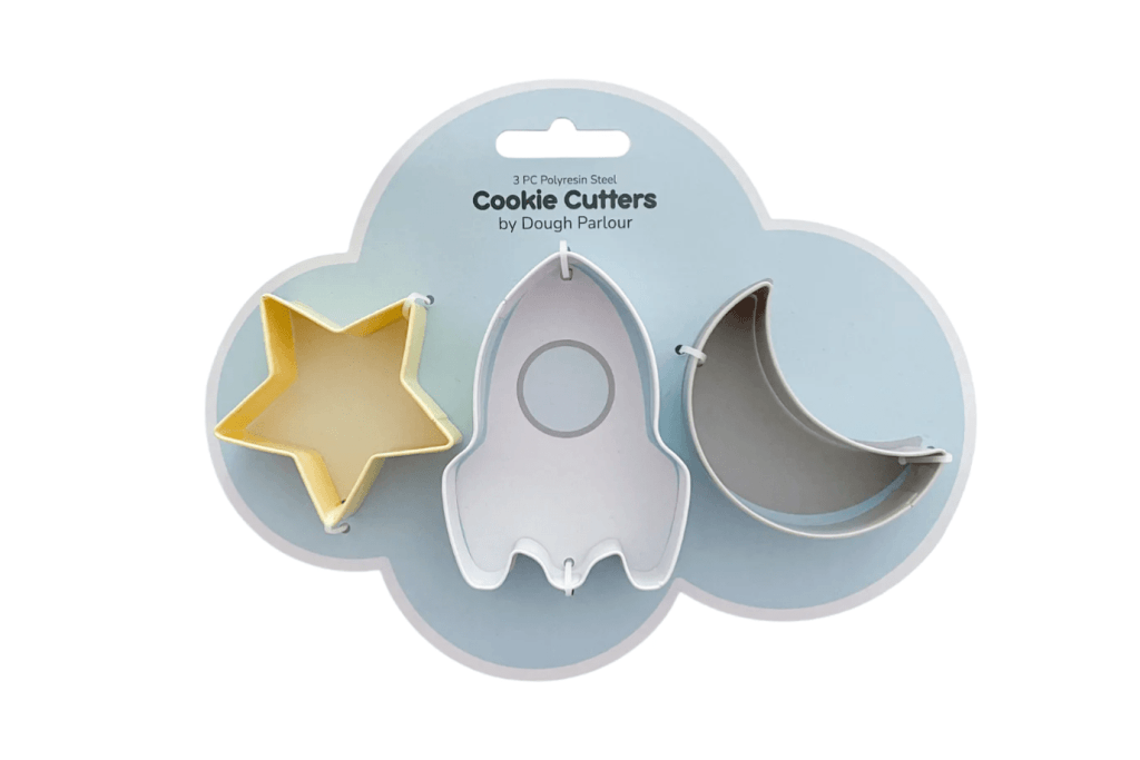 Up in Space Cutters, Dough Parlour, play dough accessories, play dough cutters, cookie cutters, sensory toys, arts and crafts, best play dough for kids, non toxic play dough, The Montessori Room, Toronto, Ontario, Canada, Made in Canada