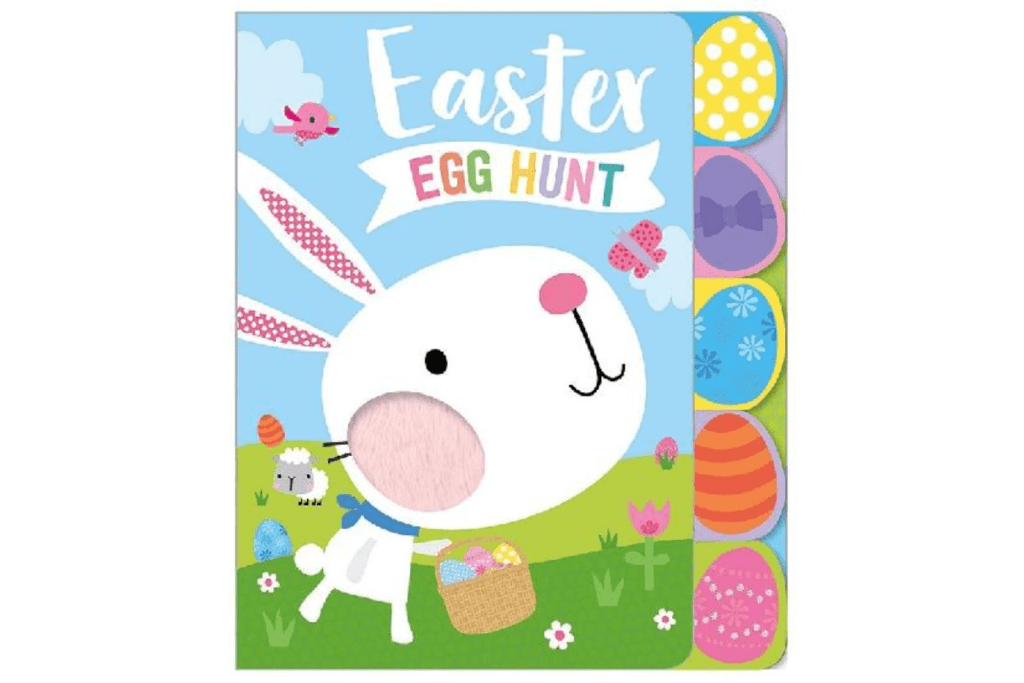 Easter Egg Hunt Board Book, easter books for newborns, easter books for infants, easter books for toddlers, easter gifts for babies, easter gift for toddlers