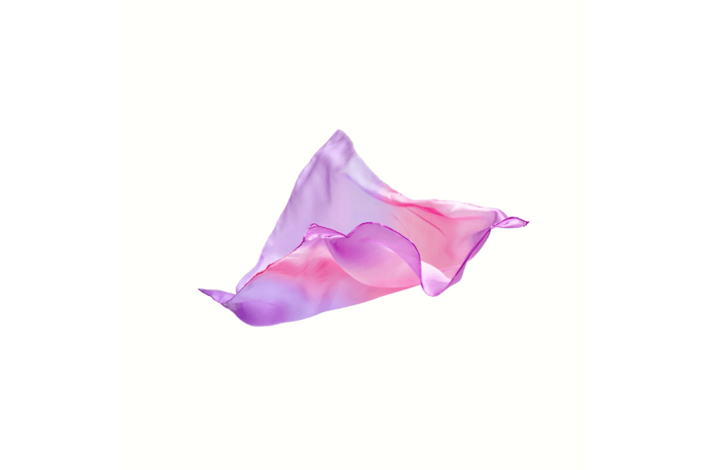 Enchanted Mini Playsilks by Sarah's Silks - Blossom, playsilks, best playsilks, open-ended toys, best open-ended toys, imaginative toys, imagination, best gifts for kids, silk, play fabrics, play scarves, scarves for kids, enchanted playsilks, The Montessori Room, Toronto, Ontario, Canada.