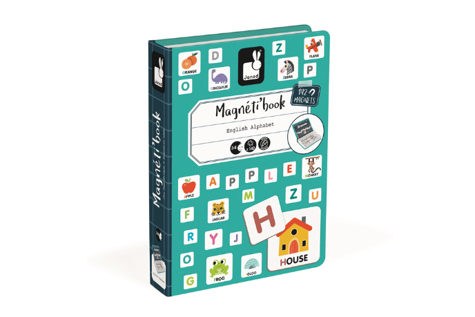 English Alphabet Magneti'book - The Montessori Room, Toronto, Ontario, Canada, Magneti'book, English alphabet games, Janod, magnet games, travel toys, travel games, educational games, educational toys, best toys for travel, learn the alphabet, magnetic alphabet