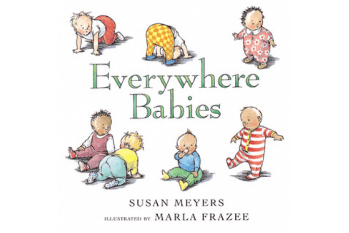 Everywhere Babies by Susan Meyers - The Montessori Room, Toronto, Ontario, Canada, children's books, board books, best books for baby, books about babies, inclusive books, best baby gift, baby registry gift idea