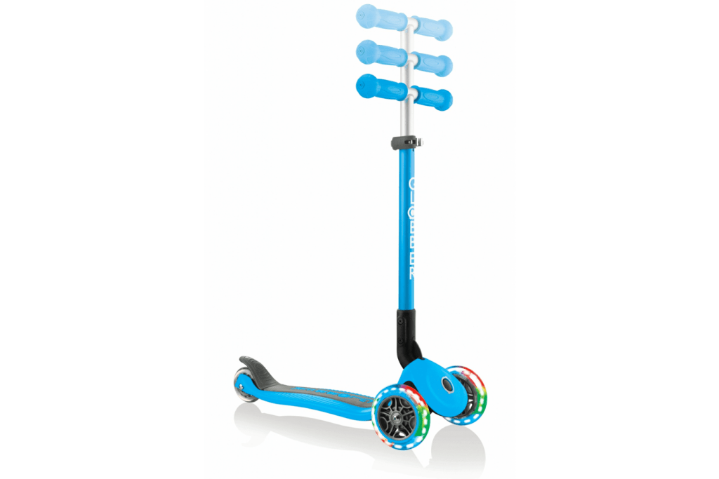 【箱付・未使用】GLOBBER PRIMO foldable lightsブルー Collapsible Scooter: PRIMO FOLDABLE – Globber