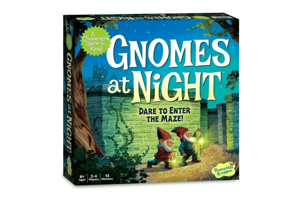 Gnomes At Night Peaceable Kingdom Toronto, best board games for a 6 year old, best board games for 7 year olds, best board games for 8 year olds, Toronto, Canada, games for grade one kids, board games for little kids, Toronto, Canada