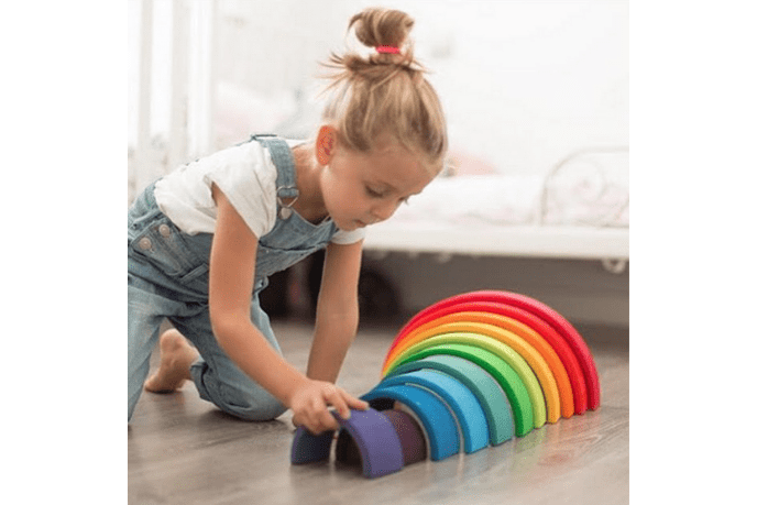 Grimm s Large Rainbow 12 pcs I The Montessori Room