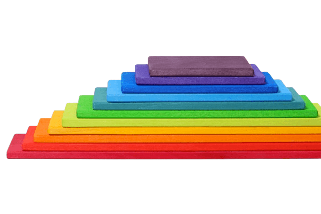 Grimm&#39;s Rainbow Building Boards, Grimm&#39;s Toys, Grimm&#39;s building boards, Grimm&#39;s wooden toys, best wooden toys, building toys, wooden building toys, wooden building boards, rainbow toys, best toys for building, gift registry ideas, The Montessori Room, Toronto, Ontario, Canada