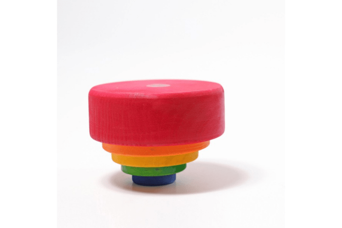 Grimm's Rainbow Stacking Bowls (Red)