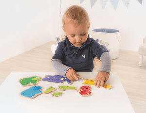 Happy Animals Beginner Puzzle by Beleduc - The Montessori Room