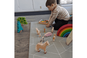 Holztiger Stegosaurus - The Montessori Room