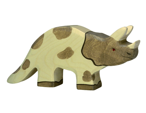 Holztiger Triceratops - The Montessori Room, Toronto, Ontario, Canada, Holztiger, dinosaurs, wooden dinosaurs, wooden animals, wooden animal figures, high quality toys, open ended toys, imaginative toys, educational toys