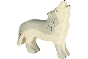 Holztiger Wolf - The Montessori Room, Toronto, Ontario, Canada, Holztiger, imaginative play, open ended play, wooden animals, wooden wolf, wooden animal figures, high quality toys, wooden toys, educational toys
