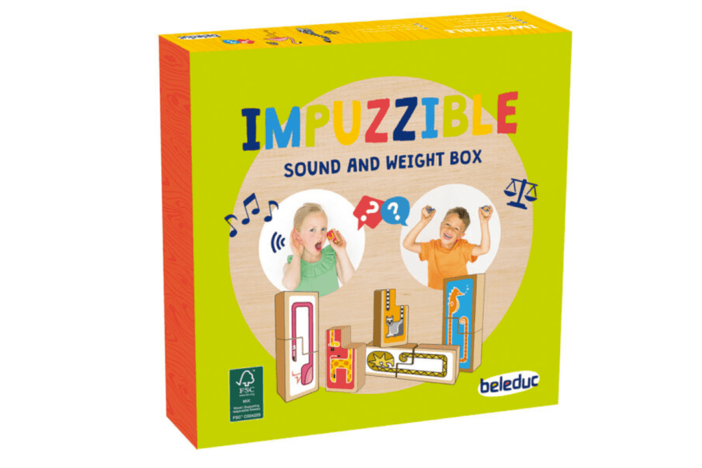 IMPUZZIBLE – BELEDUC, weight cylinders, sound cylinders, Montessori sound tubes, Toronto, Canada